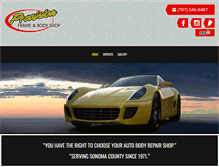 Tablet Screenshot of precisionframeandbodyshop.com